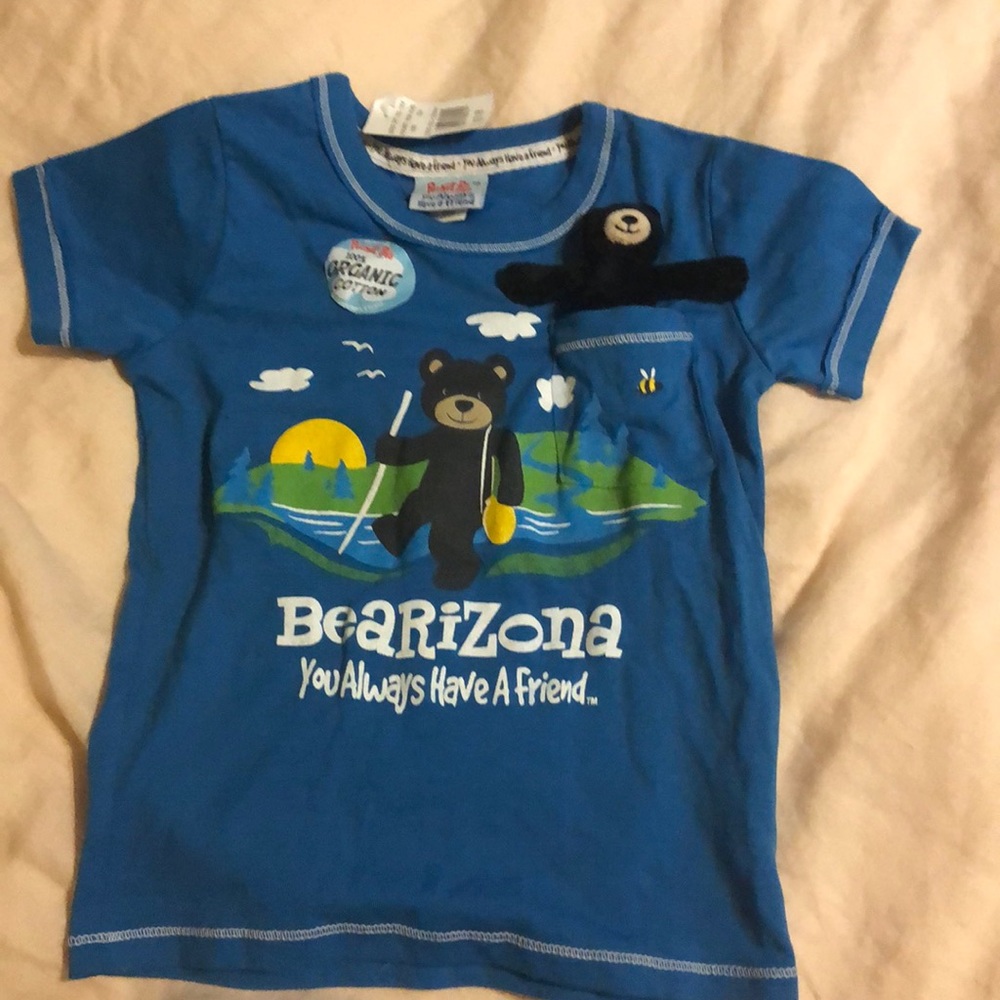 NWT Toddlers Teddy Bear Shirt- organic cotton